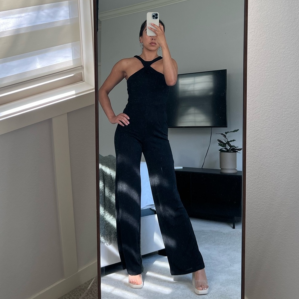 Black Halter Neck jumpsuit
